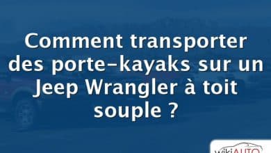 Comment transporter des porte-kayaks sur un Jeep Wrangler à toit souple ?